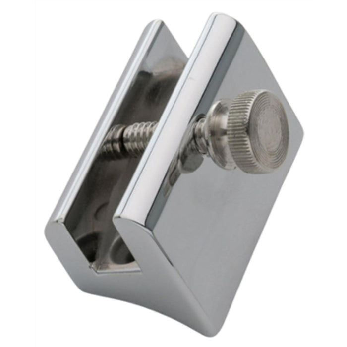 Vise style curved mounting bracket for name plates for hearse side window used in funeral service operations, from lynch supply