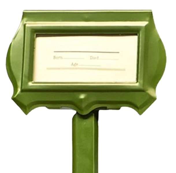 Gray #100 crown straight grave markers cemetery supplies from lynch supply