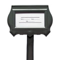 Gray #101 crown tilted grave markers cemetery supplies from lynch supply