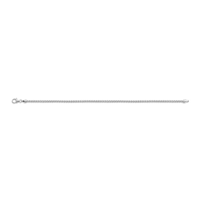 Dainty Wheat Chain Bracelet Vermeil White Gold 6in 6.5in 7in 7.5in