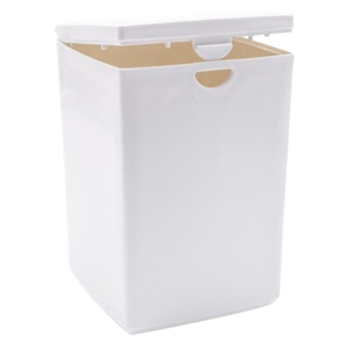 White plastic snap lock urn-infant size cremation supplies and equipment product
