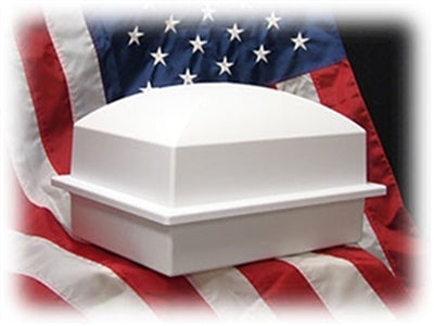 WHITE REGENT SINGLE URN VAULT