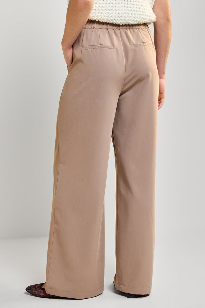 Wide-Leg Double Pleat Pants - 5136