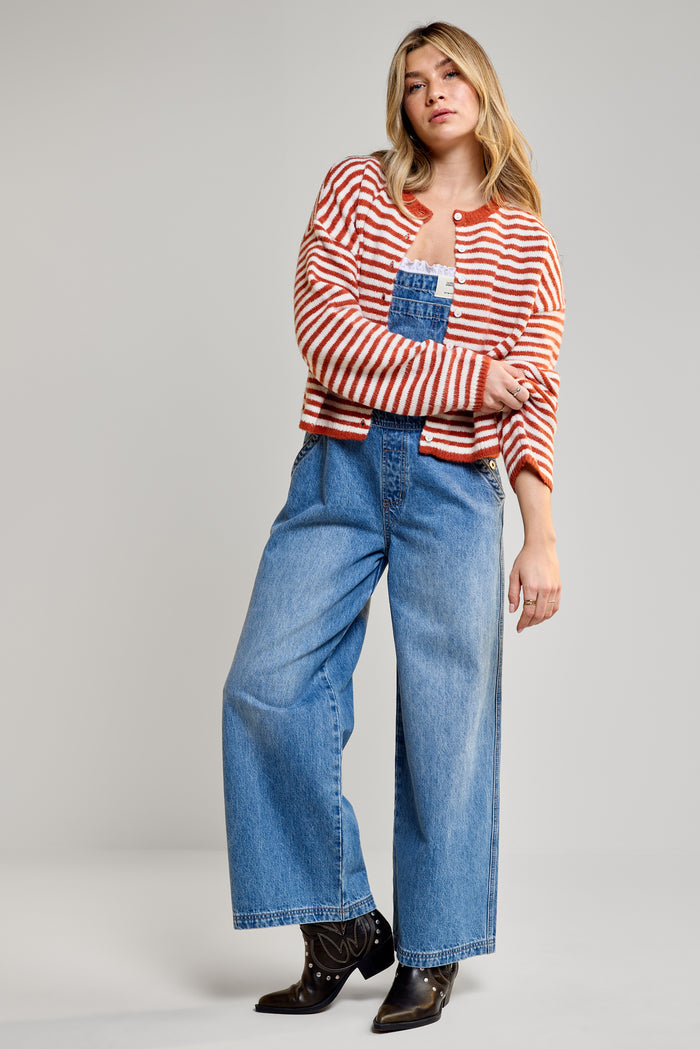 Wide-Leg Overalls - 7050
