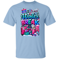 Winter Break teacher and school staff T-shirt light blue