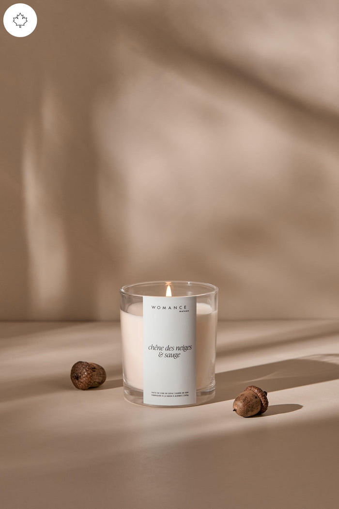 Womance Candle - White Oak and Sage