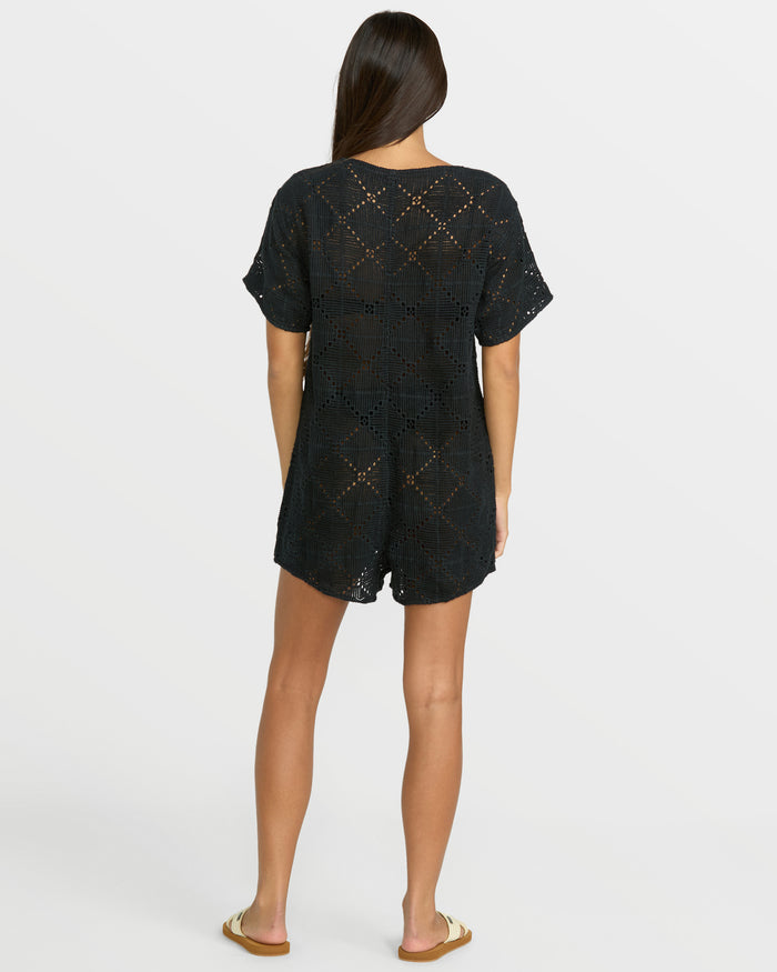 Women's Go Barefoot Romper-Black-Volcom