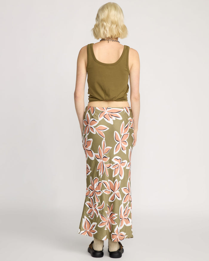 Women's Psychonic Skirt-Light Army-Volcom