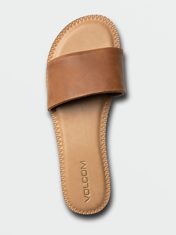 Women's Simple Slides-Tan-Volcom