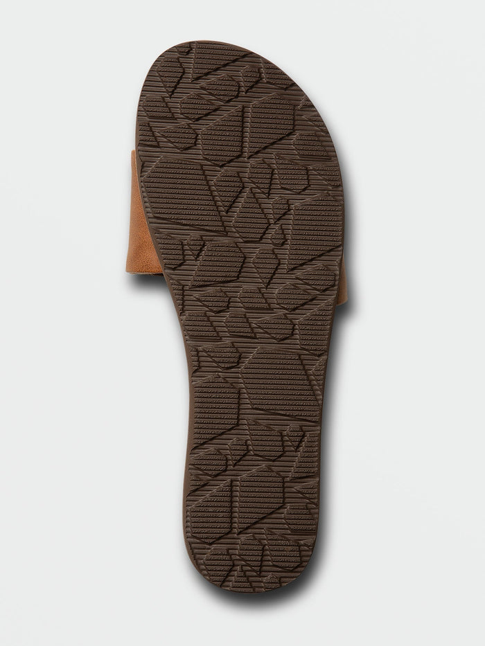 Women's Simple Slides-Tan-Volcom