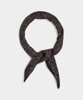 Wool Medallion Neckerchief in Navy