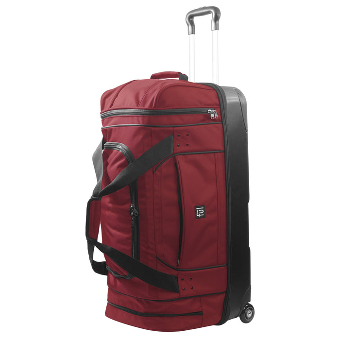 Workhorse 30" Split Level Dark Red FŪL Rolling Duffel Bag