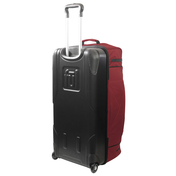 Workhorse 30" Split Level Dark Red FŪL Rolling Duffel Bag
