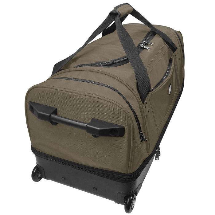 Workhorse 30" Split Level Khaki FŪL Rolling Duffel Bag