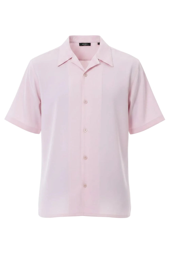Pink men's short sleeve shirt